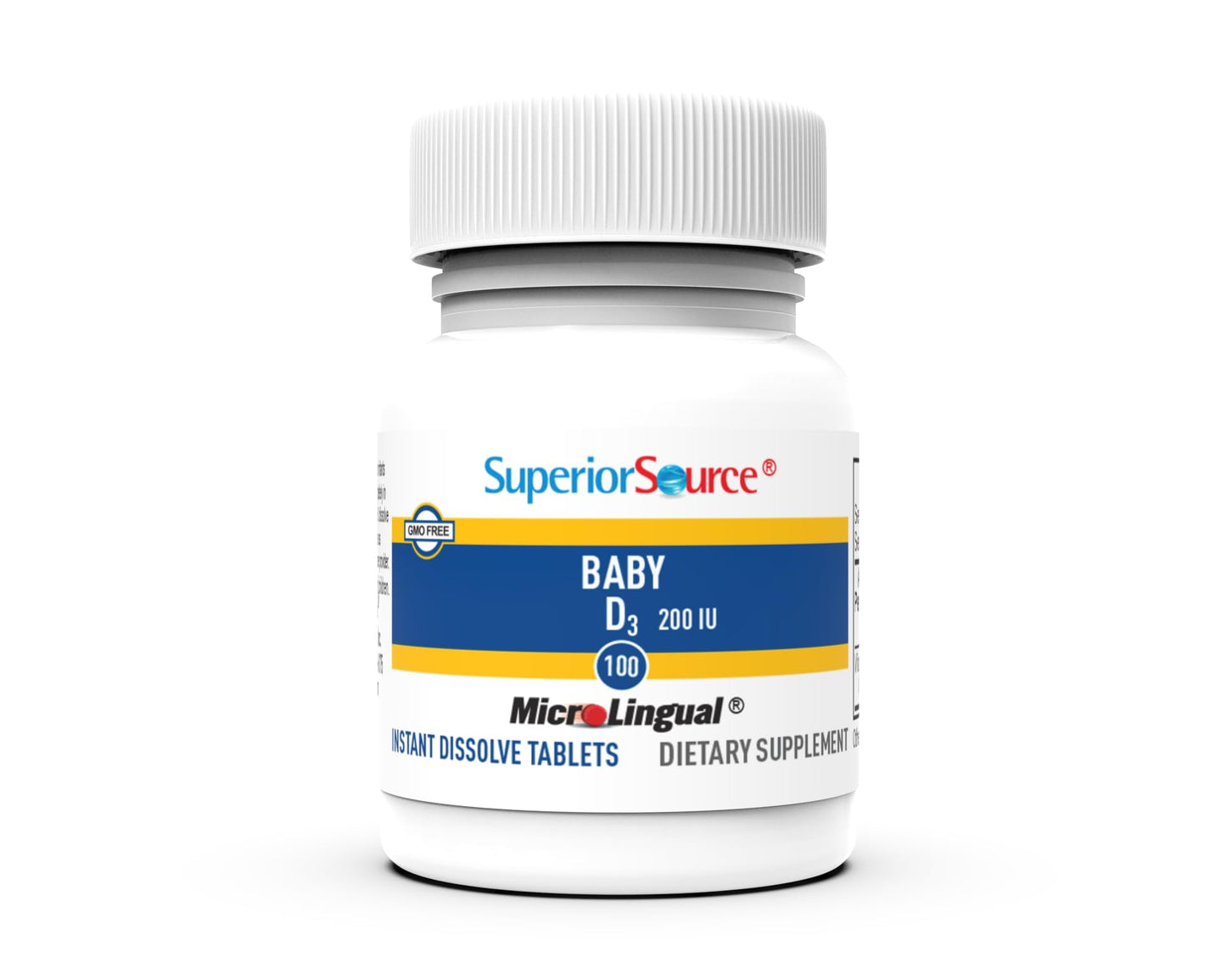 Superior Source Baby Vitamin D3 Tablets 100 Count