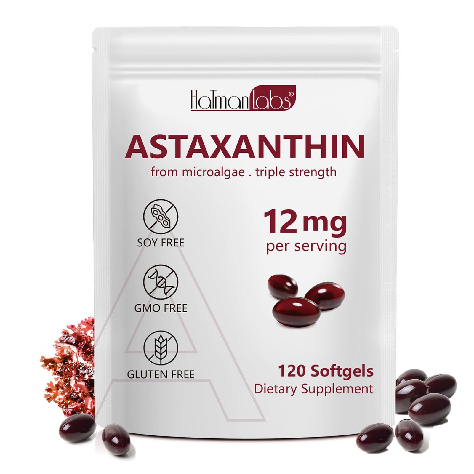 Daiasns Astaxanthin 12mg Softgel 120 Count