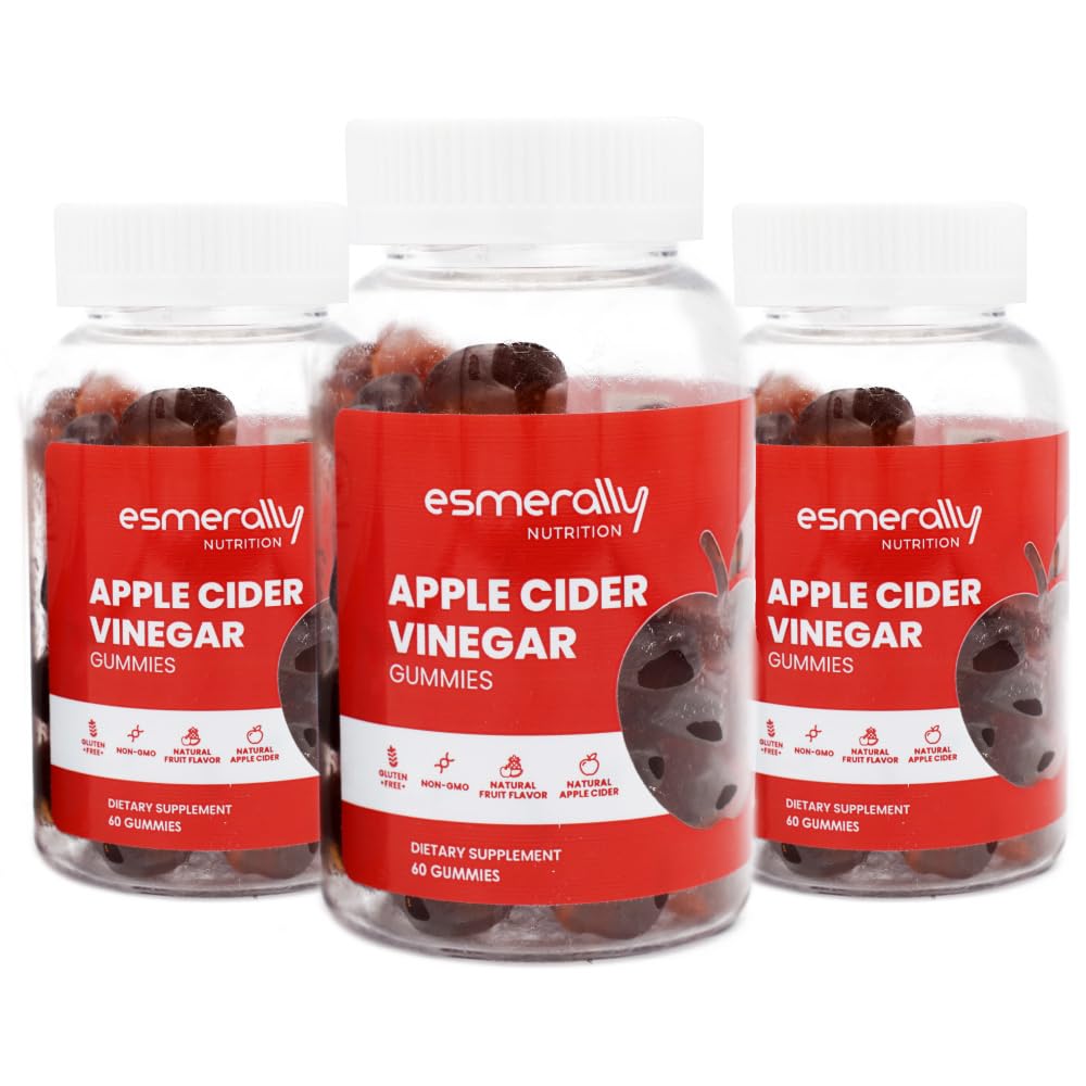 Esmerally Apple Cider Vinegar Gummies 180 Gummies