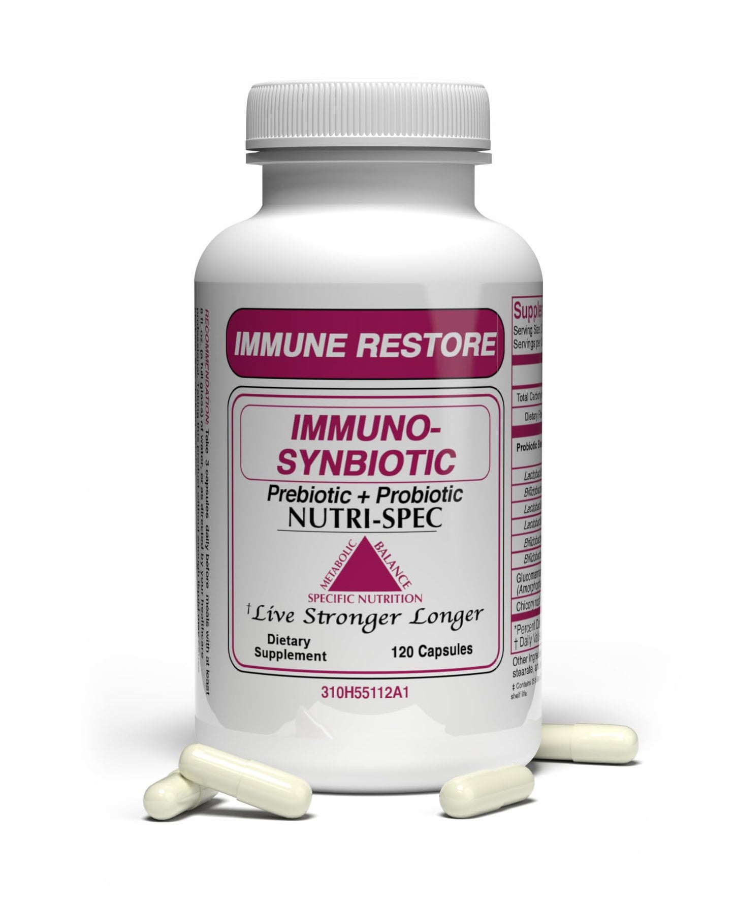 Nutri-Spec Immune Restore Probiotics & Prebiotic Capsules, 90 Capsules
