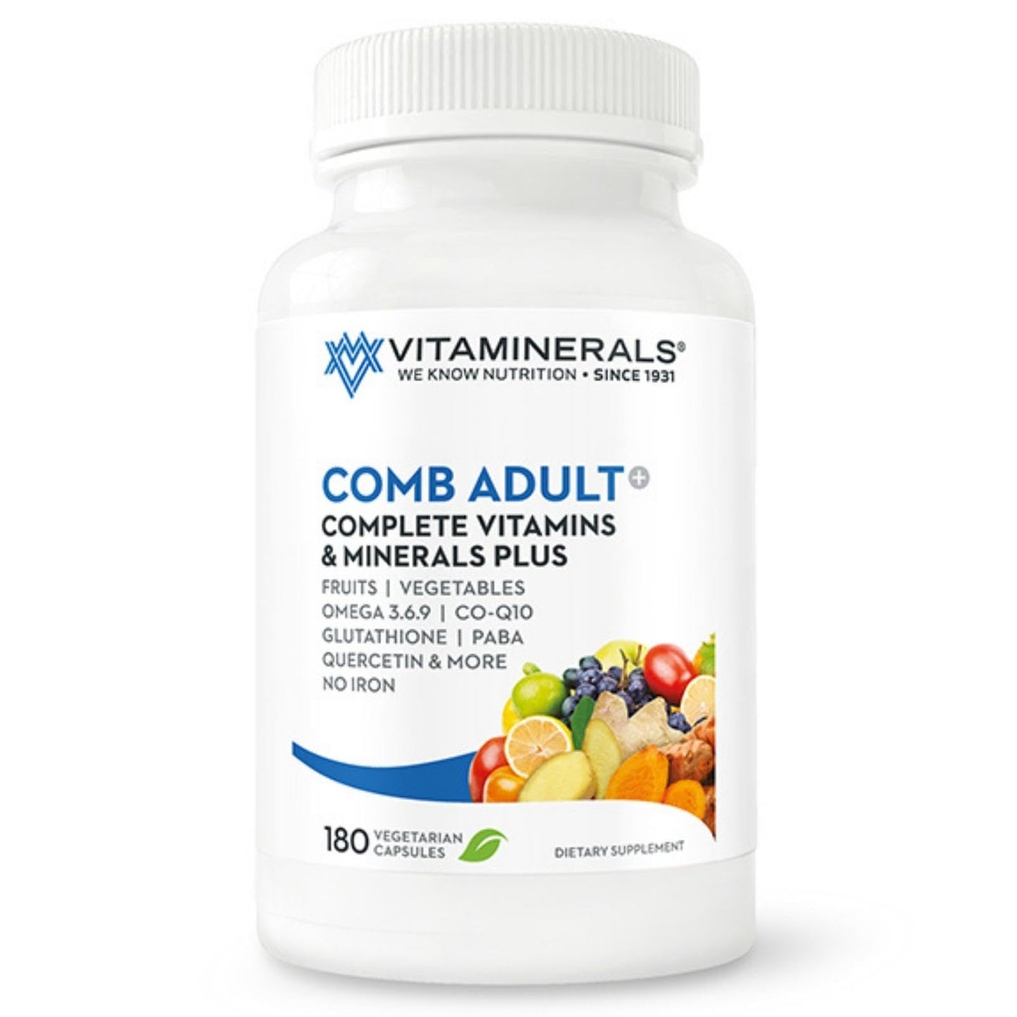 Vitaminerals CombAdult Comprehensive Vitamin & Mineral Formula Capsules 180