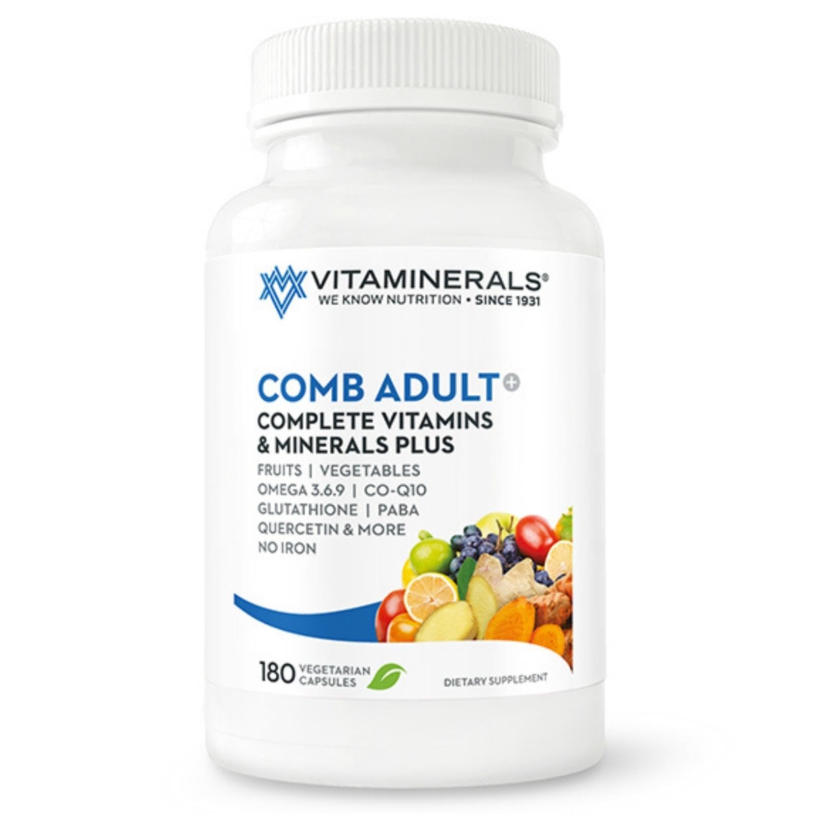 Vitaminerals CombAdult Comprehensive Vitamin & Mineral Formula Capsules 180
