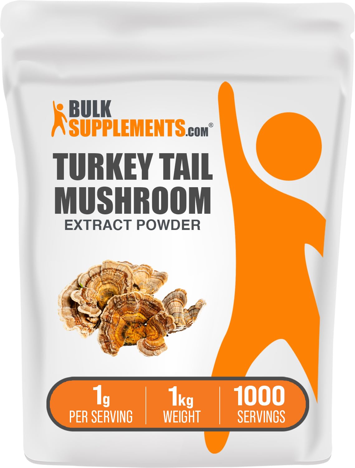 BulkSupplements Turkey Tail Mushroom Extract Powder 35.27 Ounce