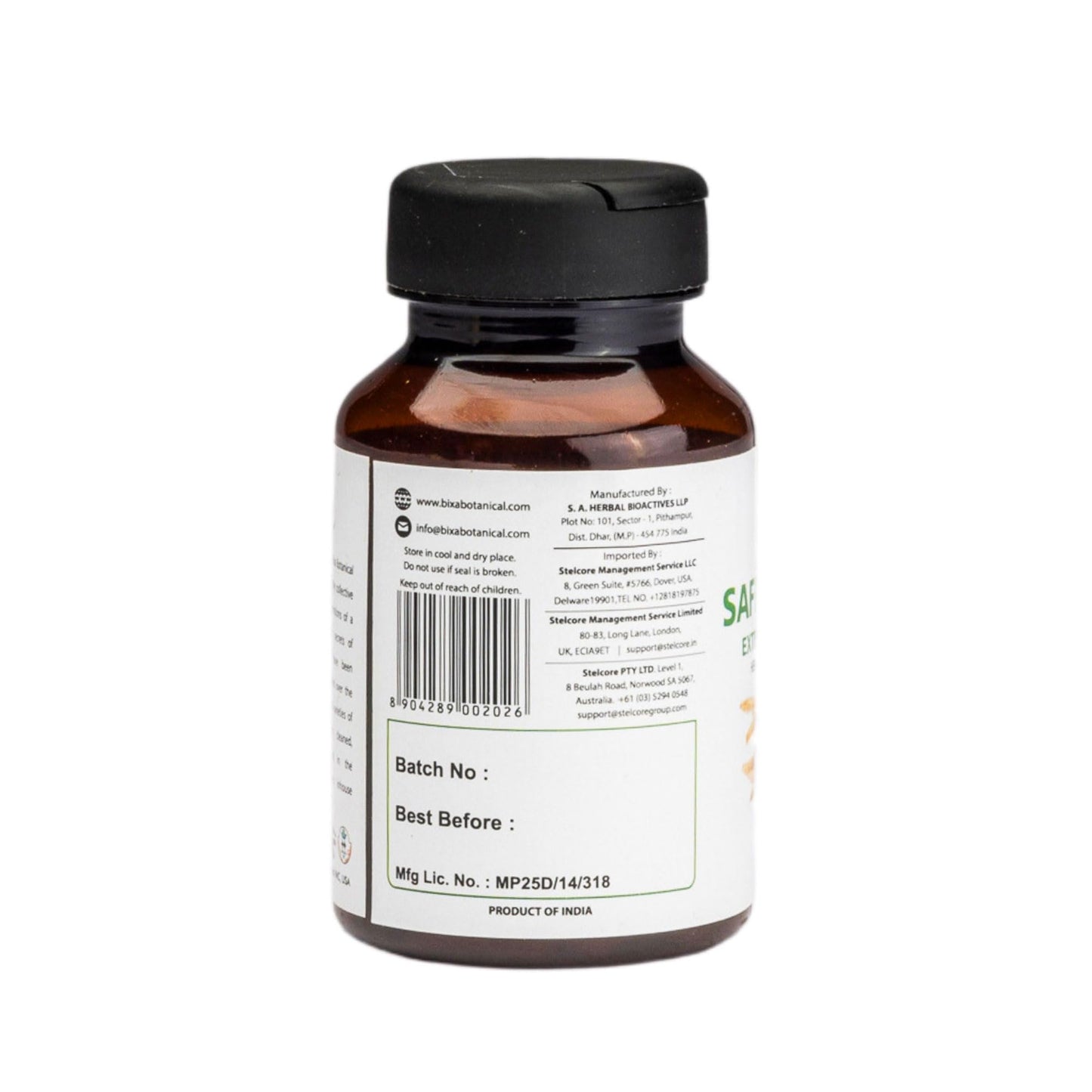 bixa BOTANICAL Safed Musli Capsules 60 Count