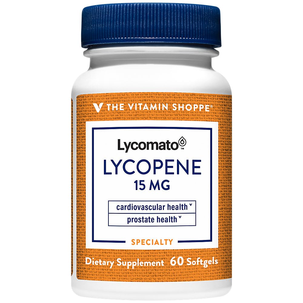 The Vitamin Shoppe Lycopene 15MG Softgels, 60 Softgels
