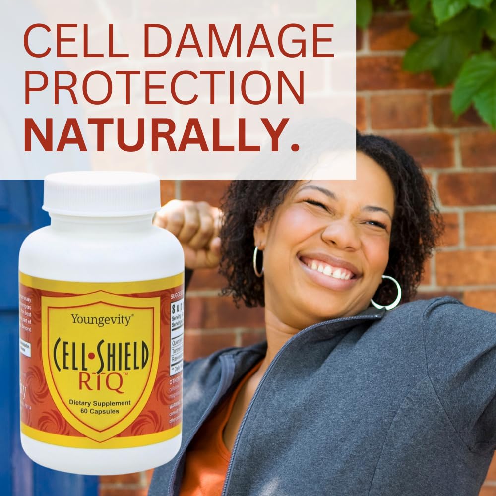Youngevity Cell Shield RTQ Turmeric Curcumin Antioxidant Blend, 60 Capsules
