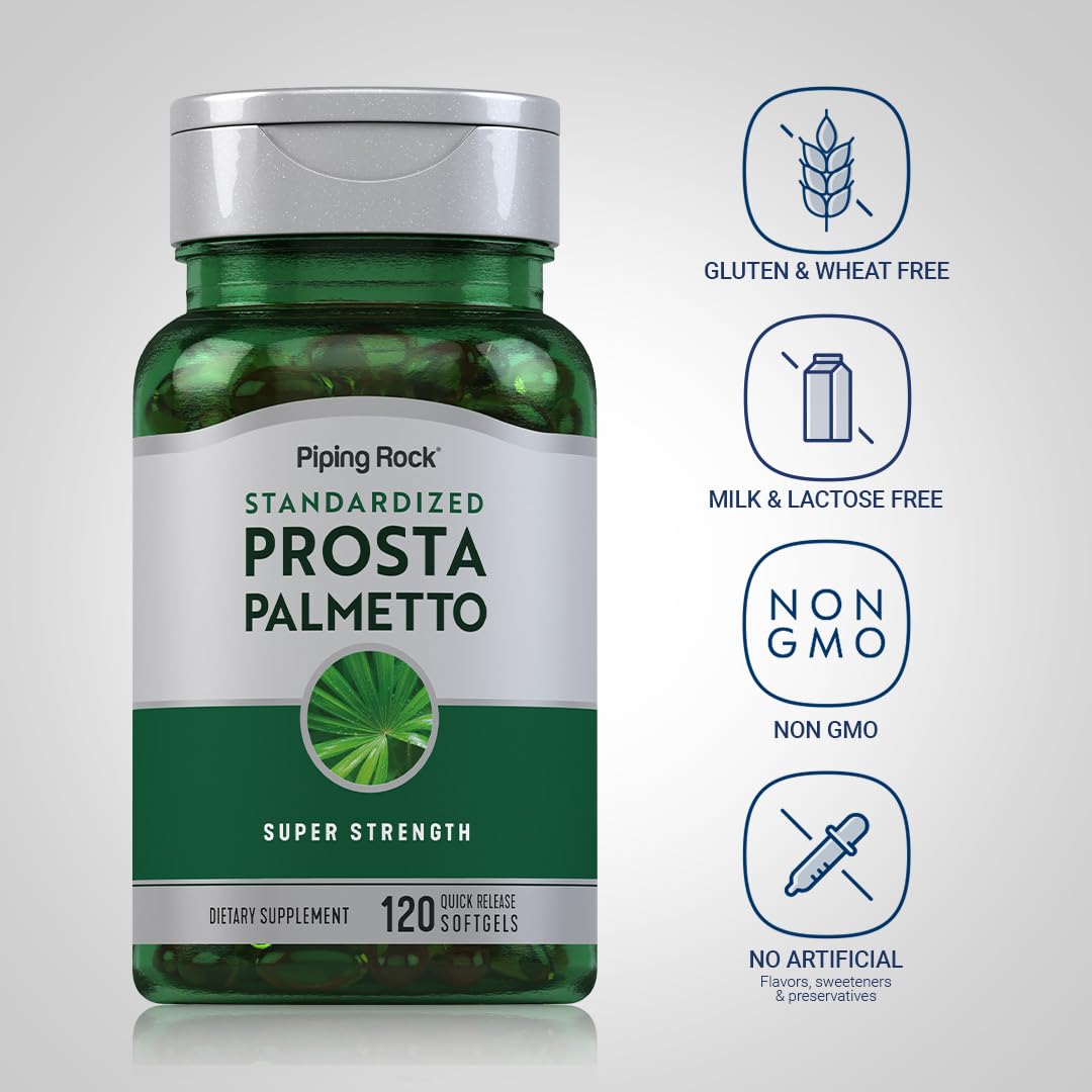 Piping Rock Saw Palmetto Softgels 120