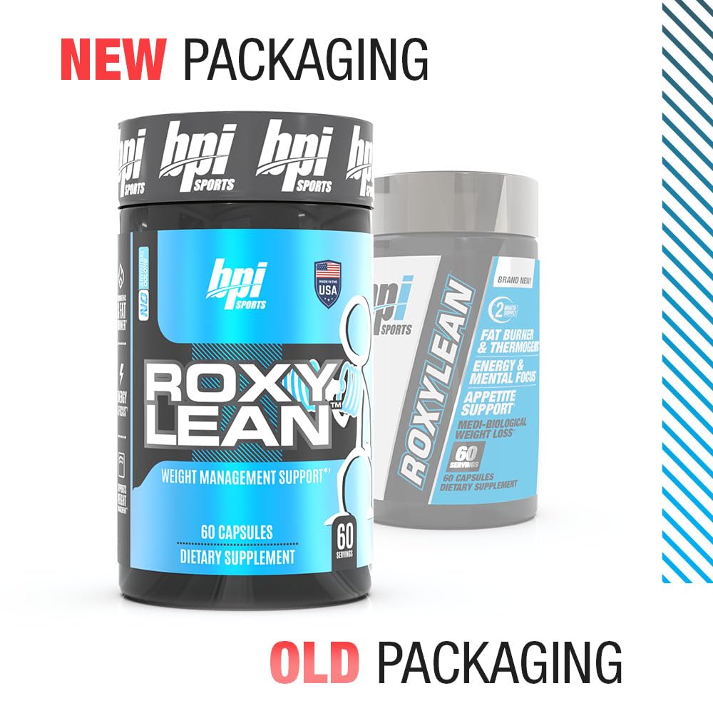 BPI Sports Roxylean Extreme Fat Burner and Weight Loss Supplement Capsule, 60 Count