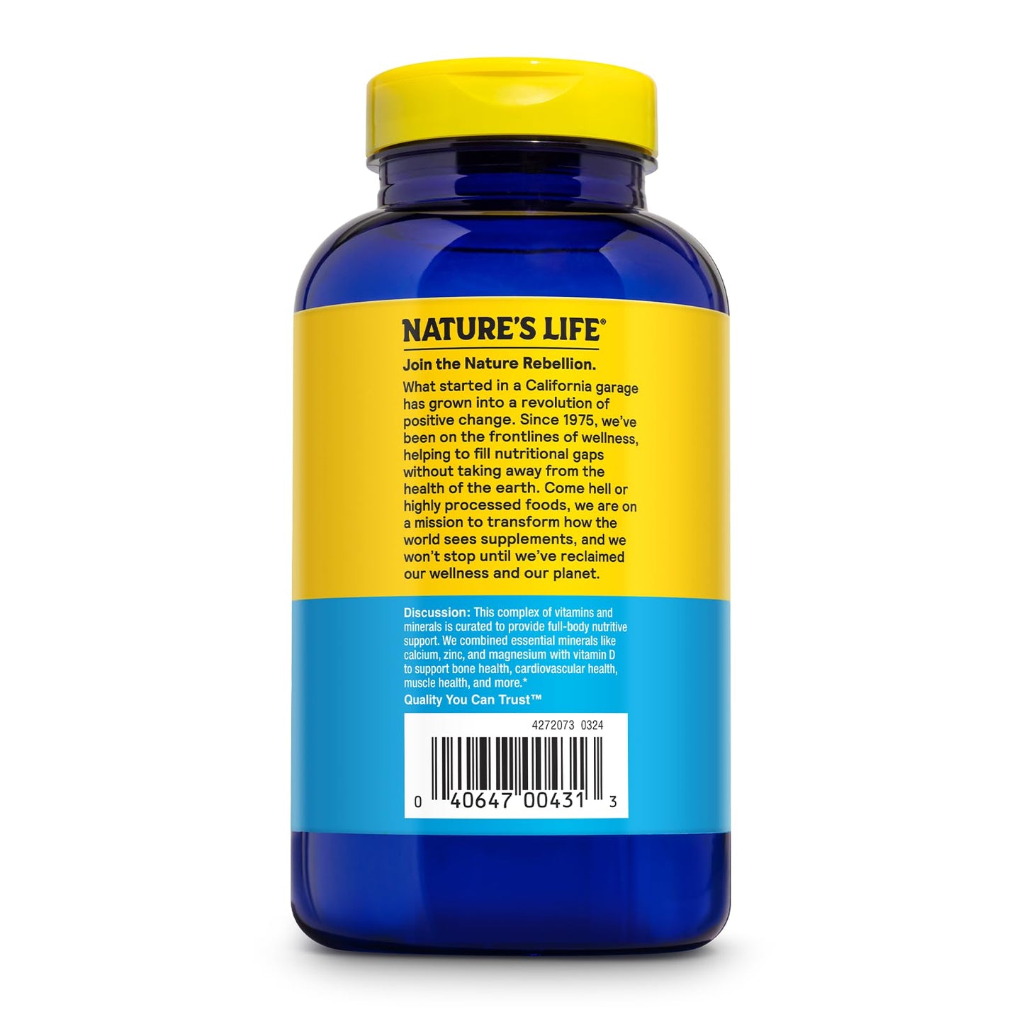 Nature's Life Cal Mag Zinc Complex 250 Tablets