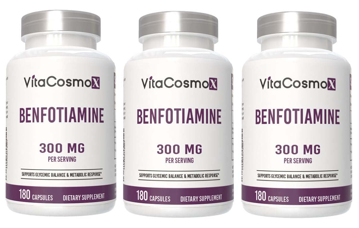 VitaCosmoX Benfotiamine 300mg Capsule 180 Veggie Capsules