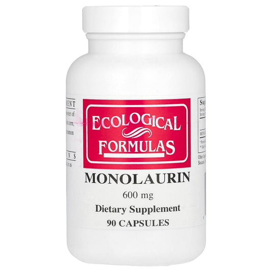 Ecological Formulas Monolaurin 600 mg Capsules, 90 Count