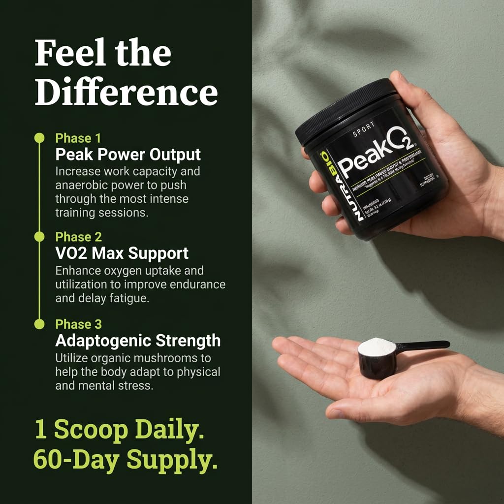 NutraBio Peak O2 Powder 4.2 oz