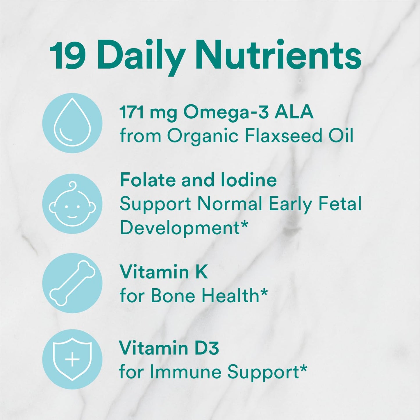 SmartyPants Organic Prenatal Vitamins for Women Multivitamin Gummies 180 Count