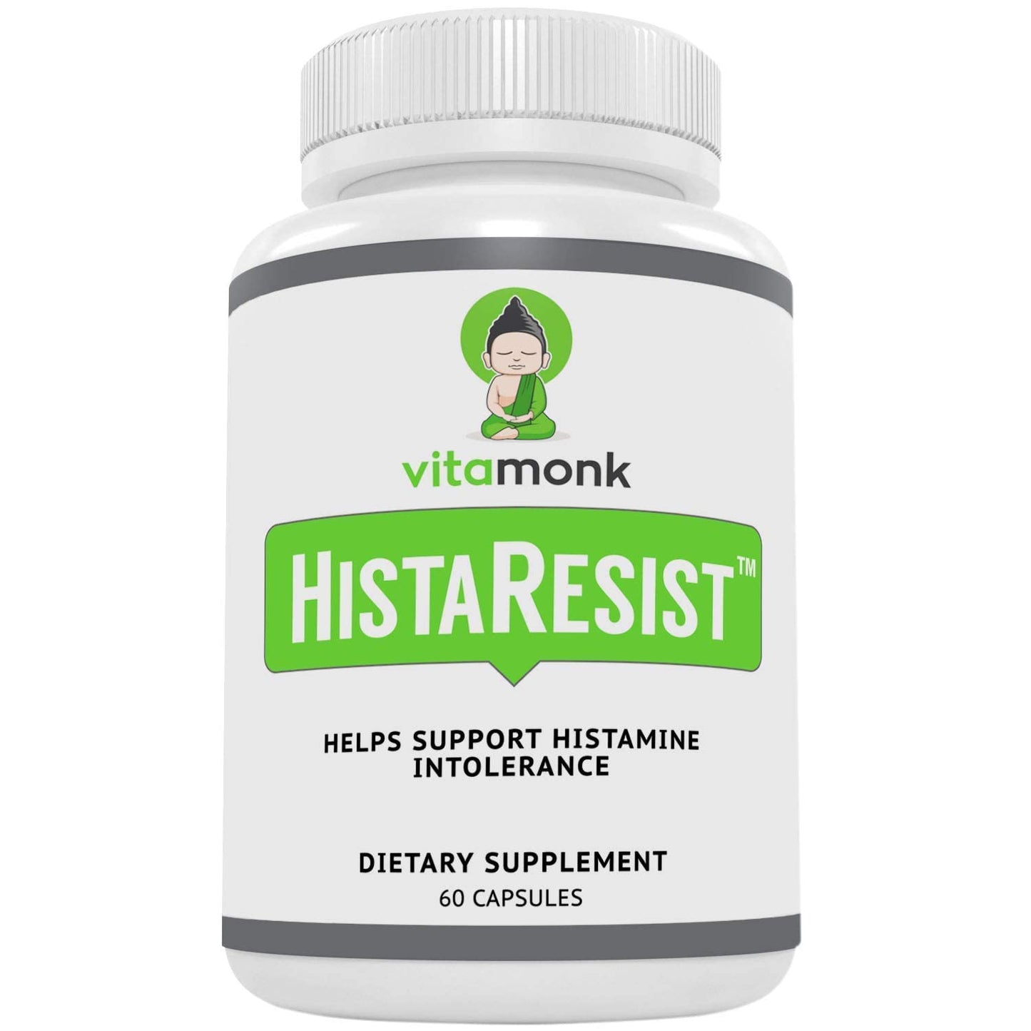 VitaMonk HistaResist Histamine Blocker for Histamine Intolerance and Low Histamine Probiotics Capsules 120