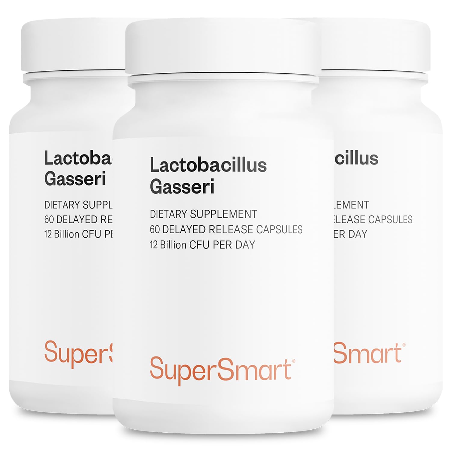 Supersmart Lactobacillus Gasseri 12 Billion CFU per Day Probiotic Supplement Capsule, 60 Count