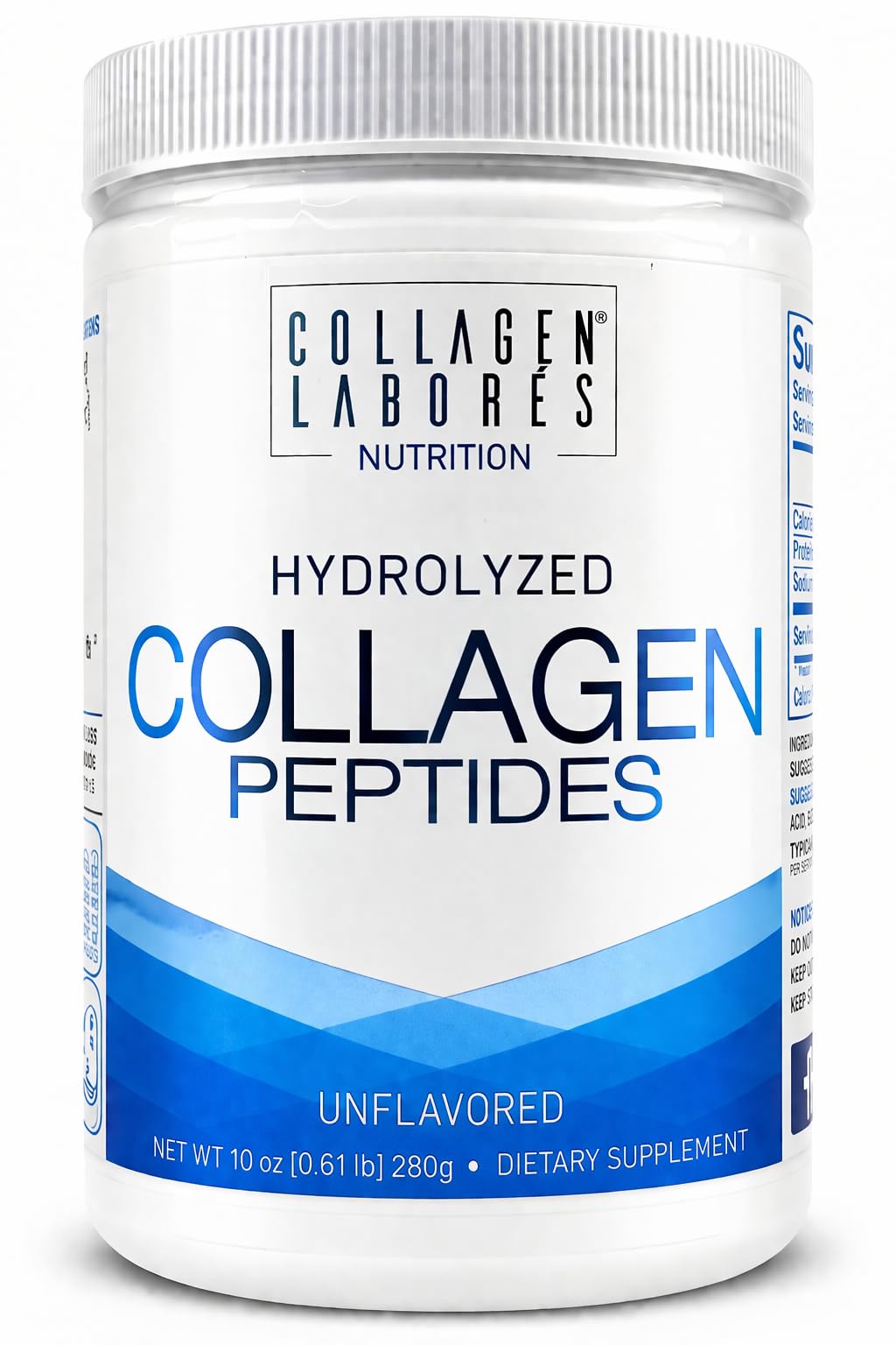 Collagen Laborés Pure Hydrolyzed Collagen Peptides Unflavored Powder, 10 oz