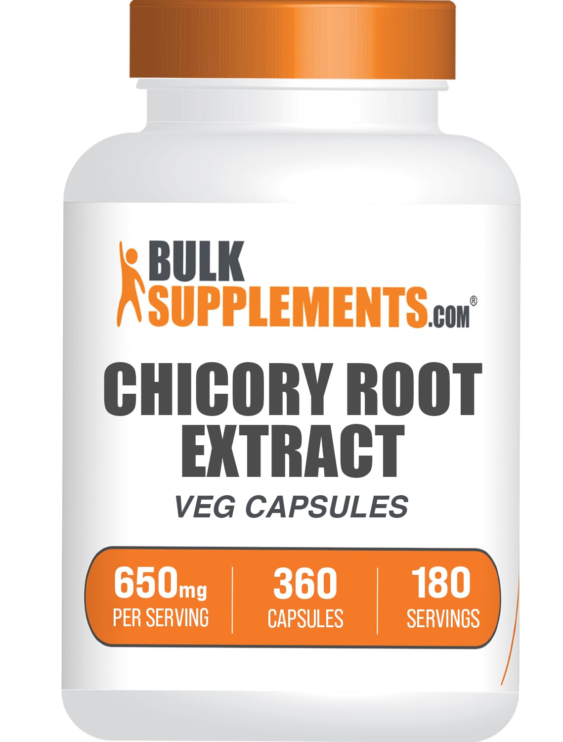 BulkSupplements Chicory Root Extract Capsules 360 Capsules