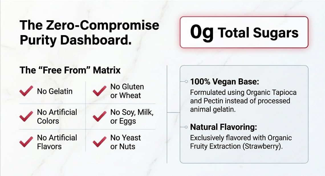 Velovia Hair Strength Gummies – Biotin + Zinc + Vitamins C & E – Sugar Free – 60 Gummies