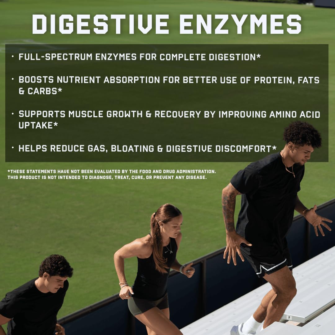 Jocko Fuel Digestive Enzymes - Full Spectrum Support, Nutrient Absorption, Gut Health Support, Digestion Aid Powder 16