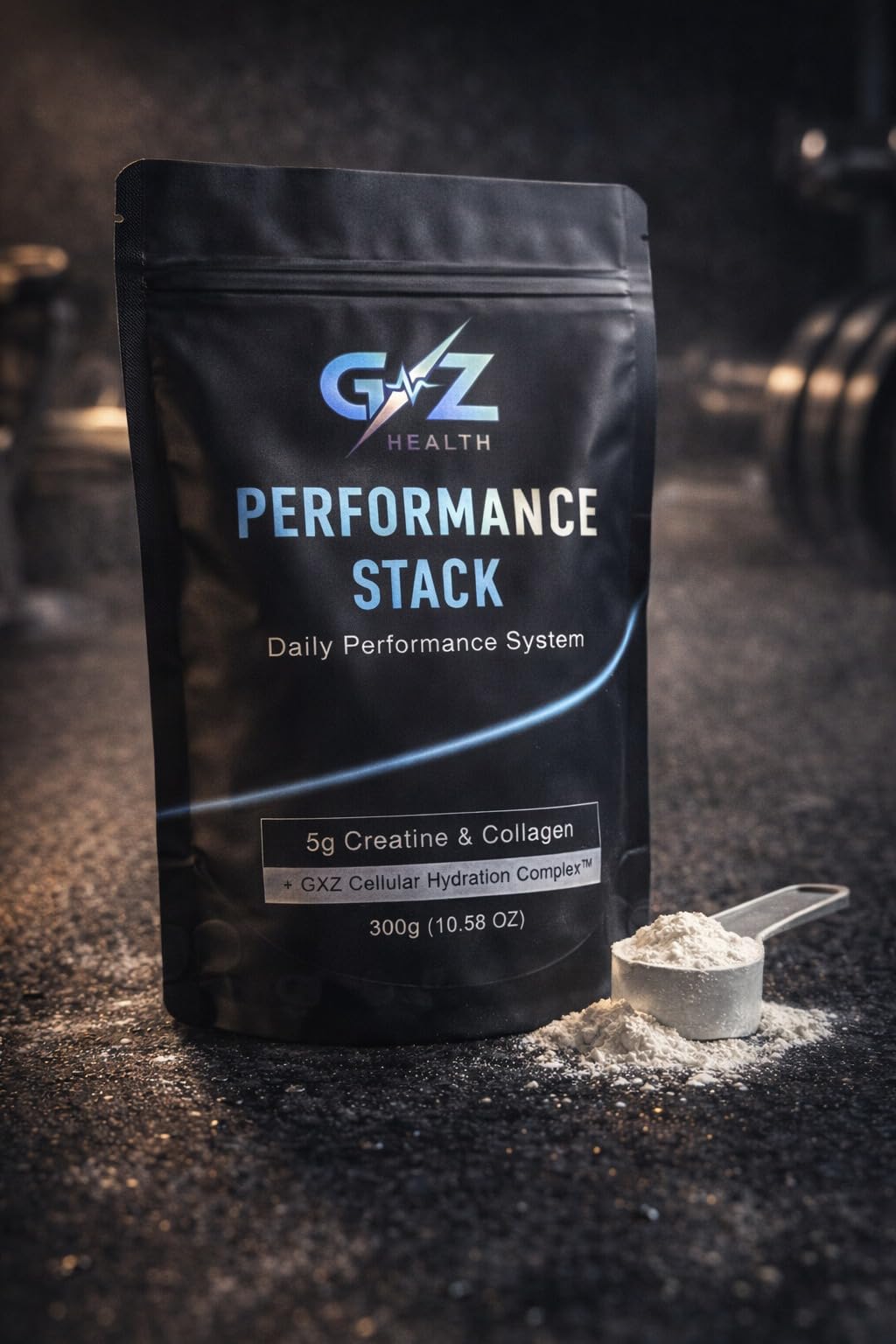 GXZ Health All-in-One Strength Matrix – Dual Creatine, Collagen Peptides & Hydration in One Complete Performance Formula Powder, 10.58 Ounce