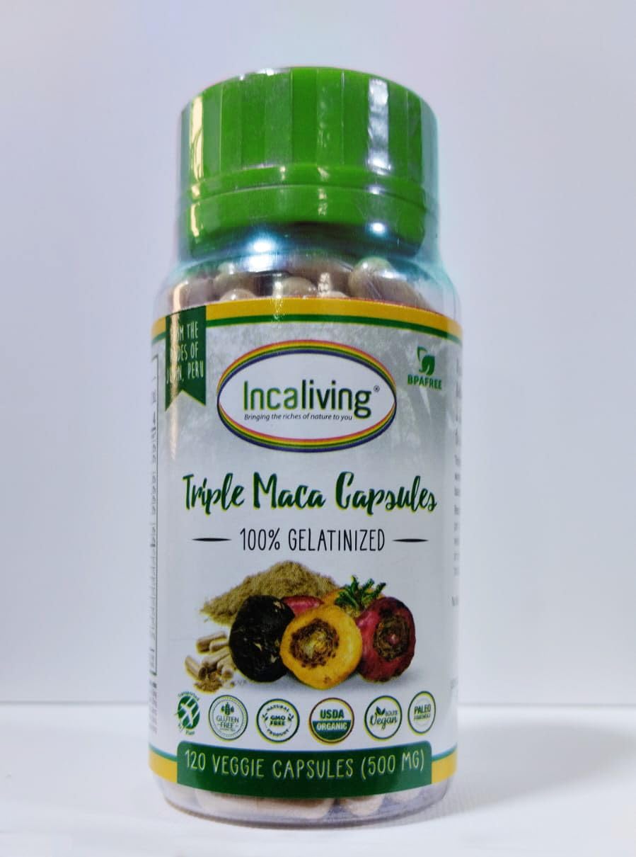Incaliving Triple Maca Capsules 120 Count