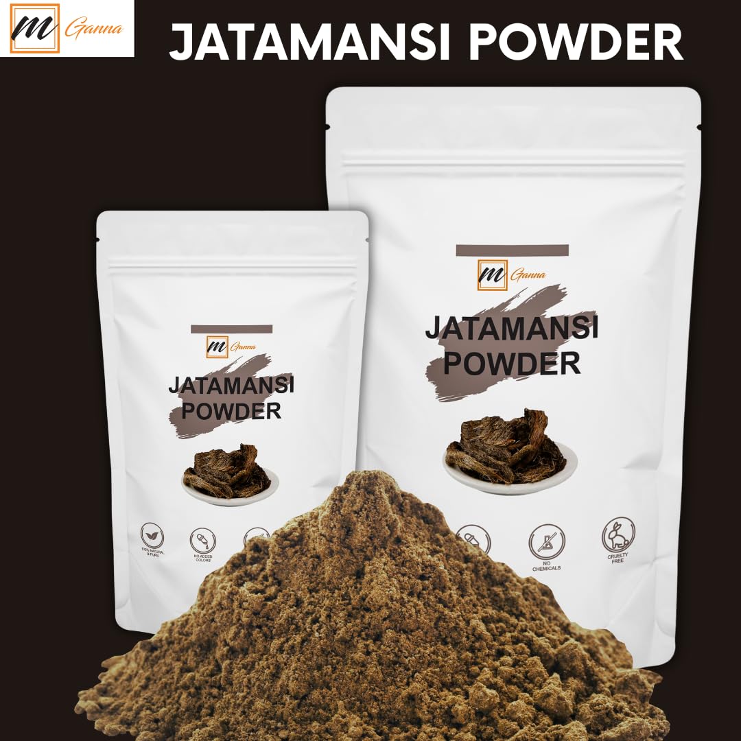 mGanna Jatamanshi Powder/Nardostachys jatamansi (Spikenard Root) for Hair and Health Care, 3.5 Ounce