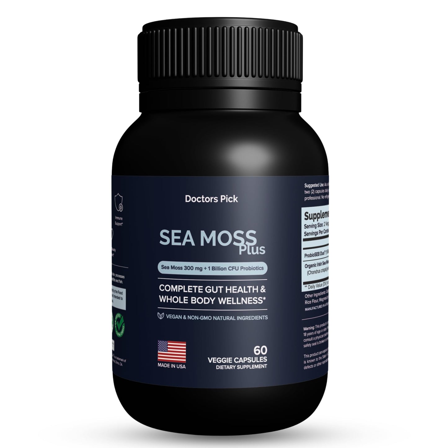 Doctors Pick Sea Moss Plus Capsules 60 Count