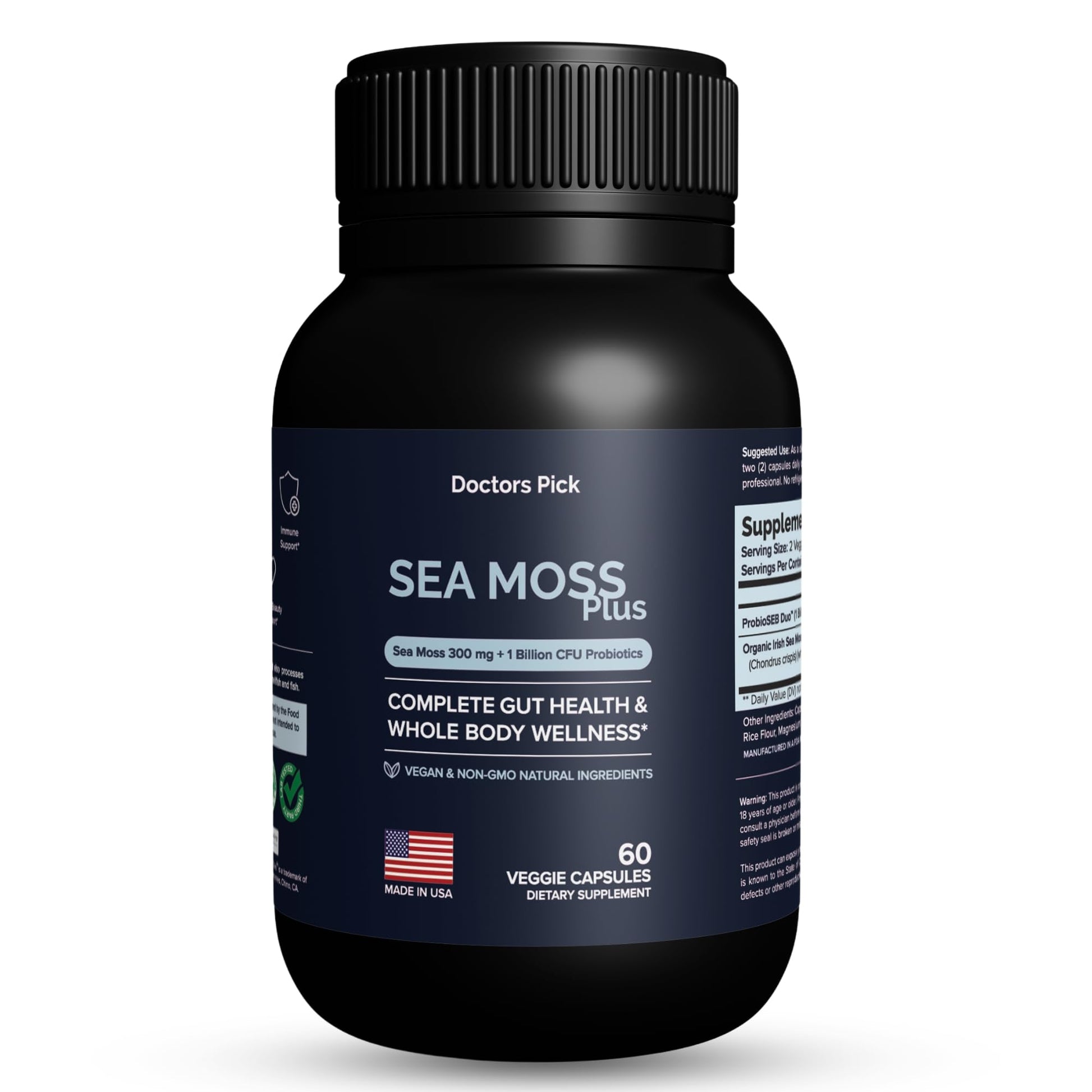 Doctors Pick Sea Moss Plus Capsules 60 Count