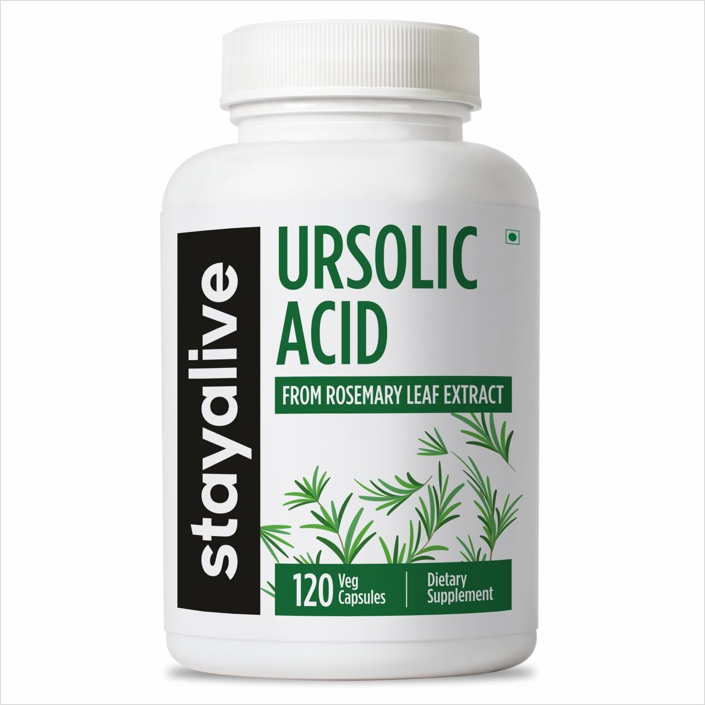 STAY ALIVE Ursolic Acid Supplement 300mg Capsule, 120 Capsules