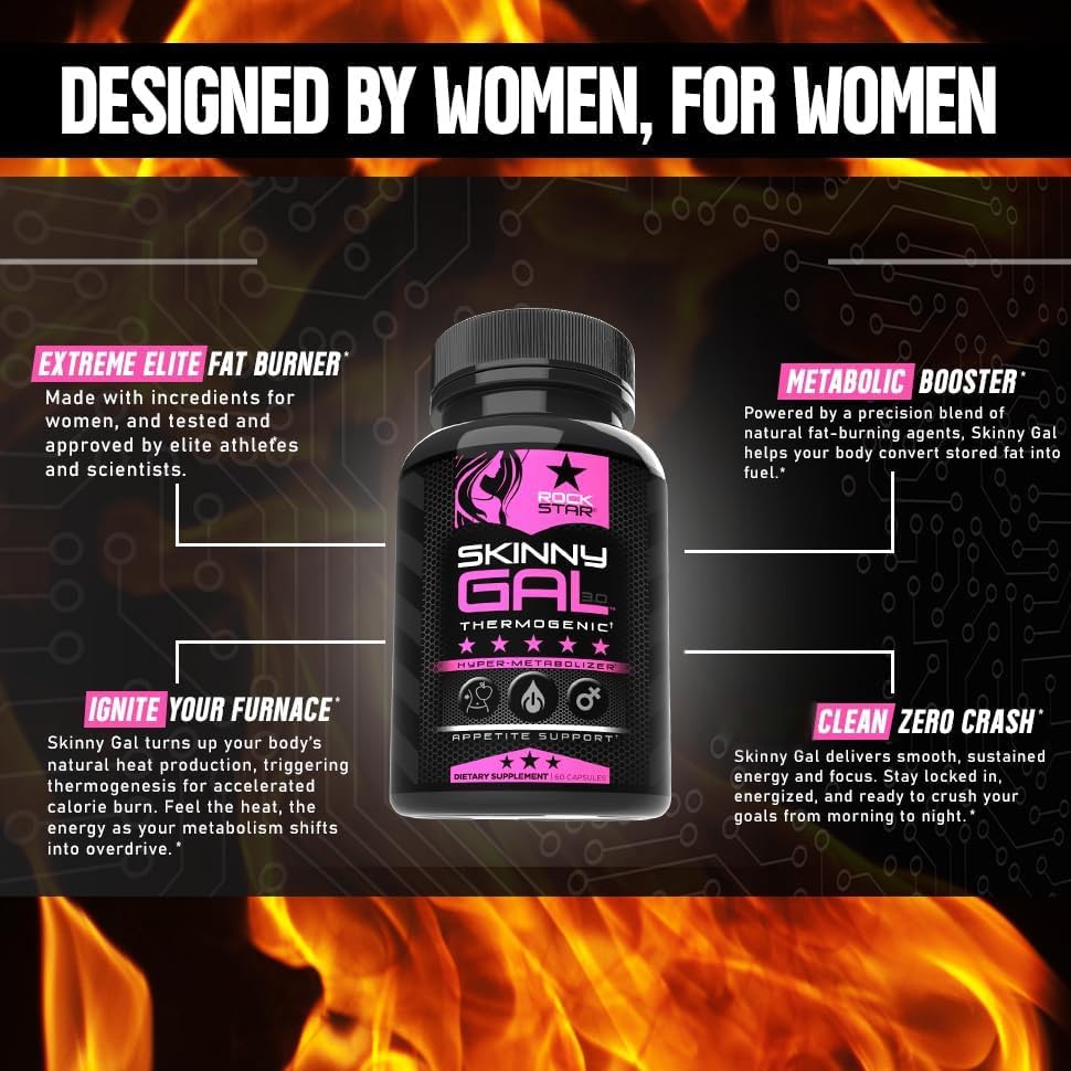 Rockstar Skinny Gal Thermogenic Fat Burner Capsule 60 Count