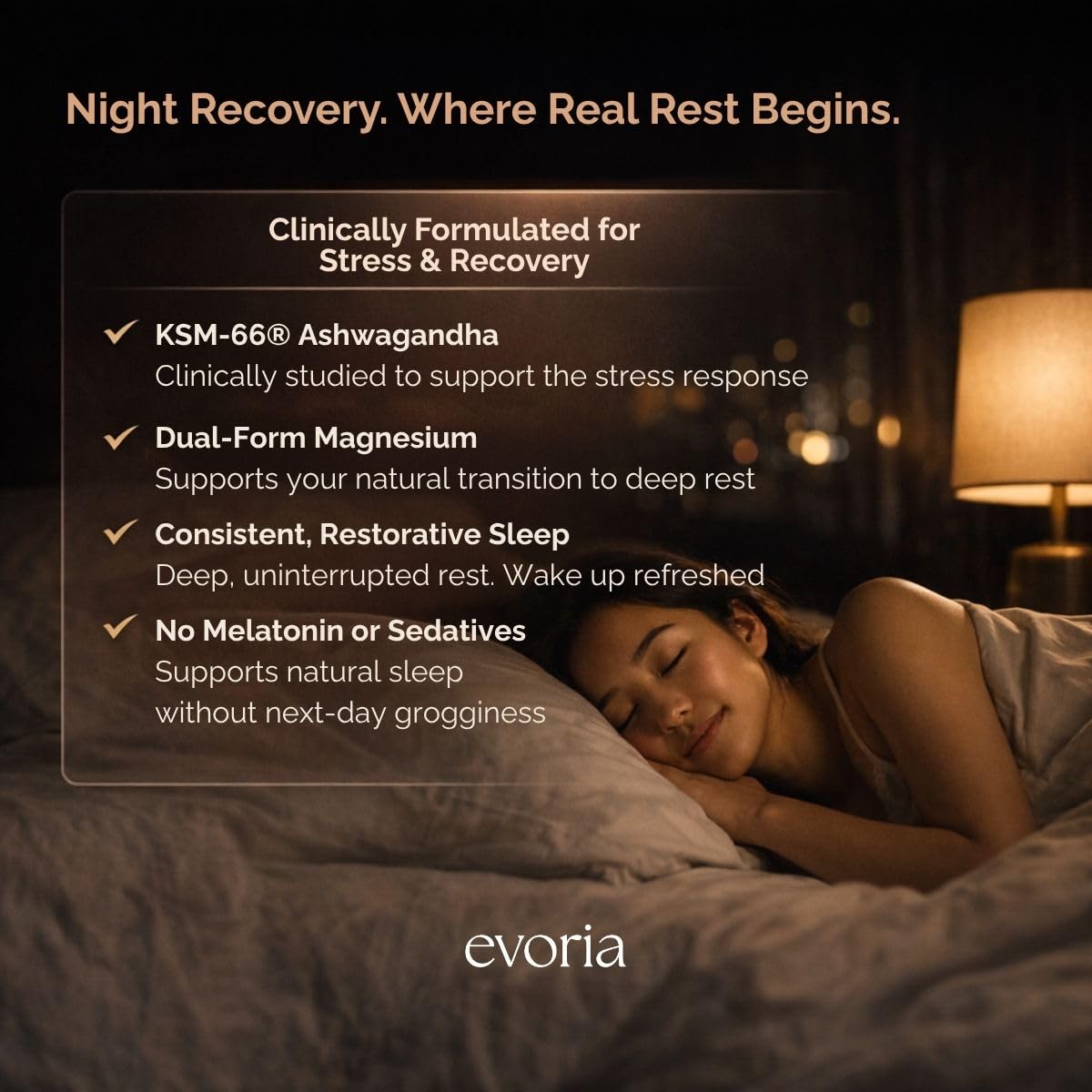 Evoria Health Night Recovery Capsules 60 Count