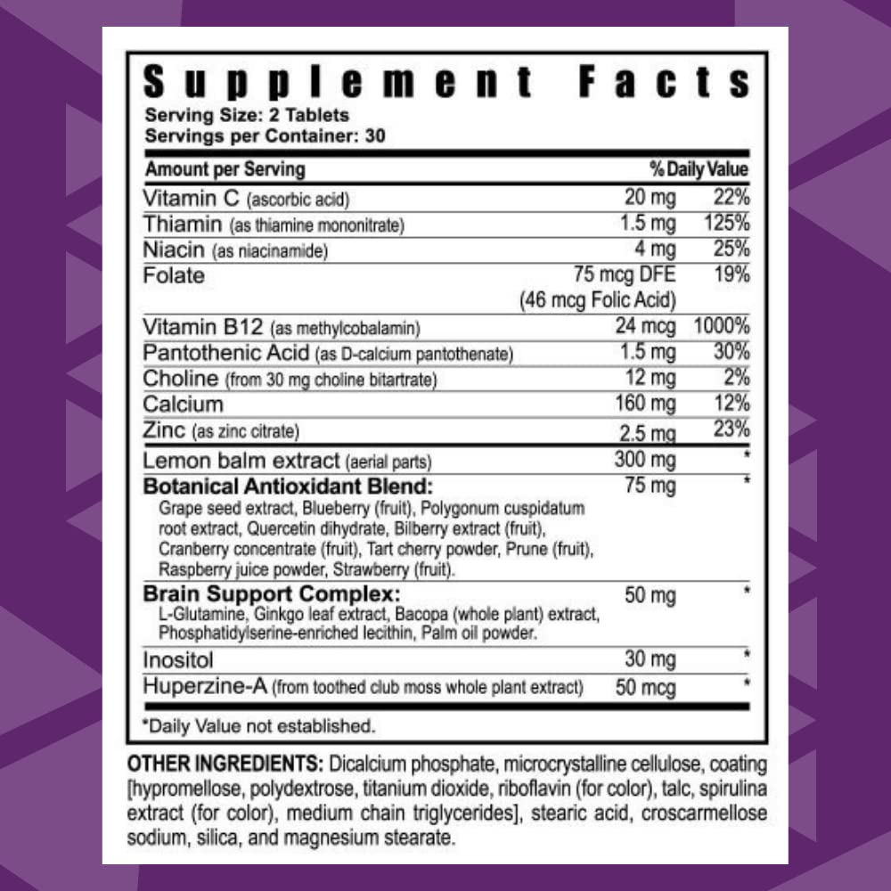 Youngevity Synaptiv Brain Support Tablet, 120 Count