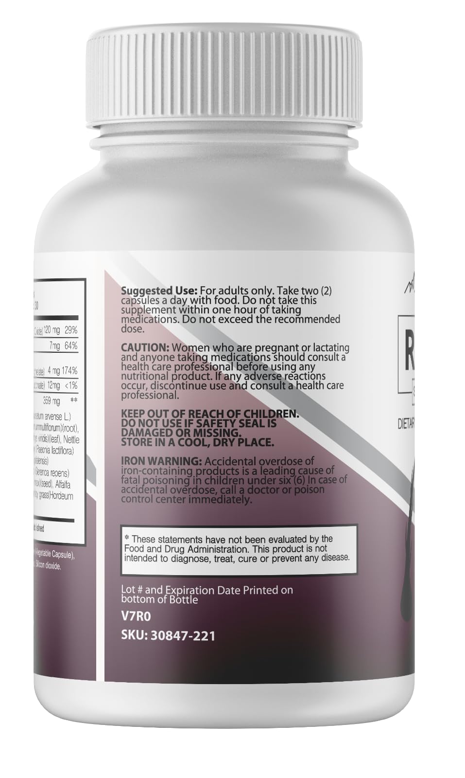 PureFight4U Revifol Hair Support Supplement Capsule 0.5 oz, 5 Bottles