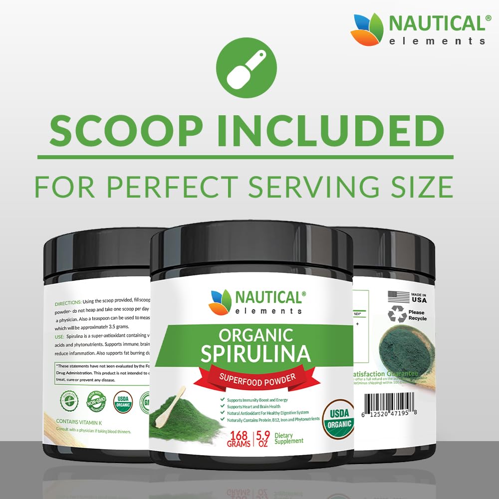 Nautical Elements Spirulina Powder 5.92 Ounce