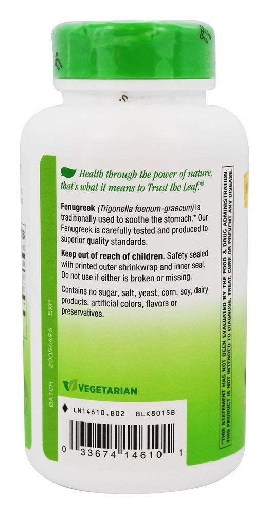 Nature's Way Fenugreek Seed 610 mg Capsules, 180