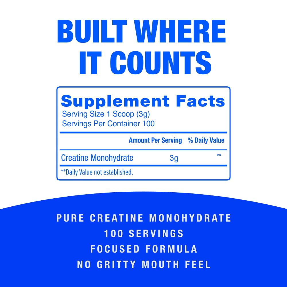 CreaBOOST Creatine Monohydrate Powder 10.58 Ounces