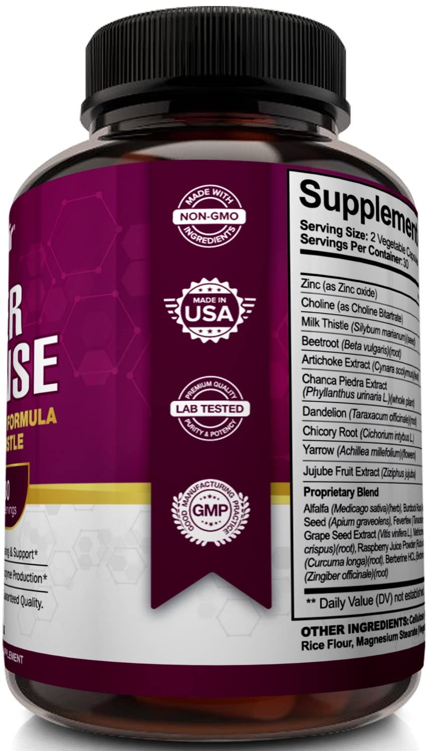 NutriFlair Liver Cleanse Detox & Repair Supplement Capsule, 60 Count