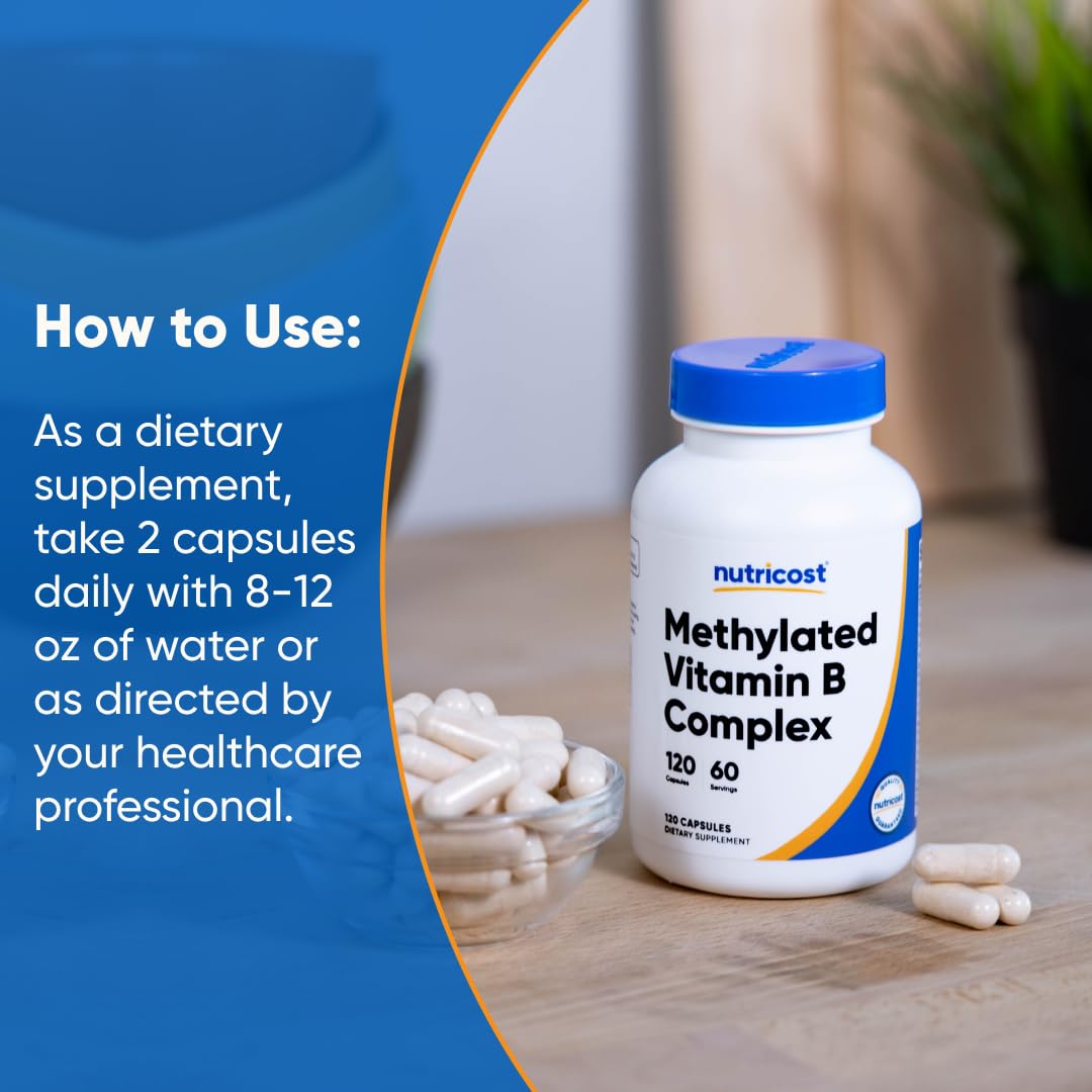 Nutricost Methylated Vitamin B Complex Capsules 120 Count
