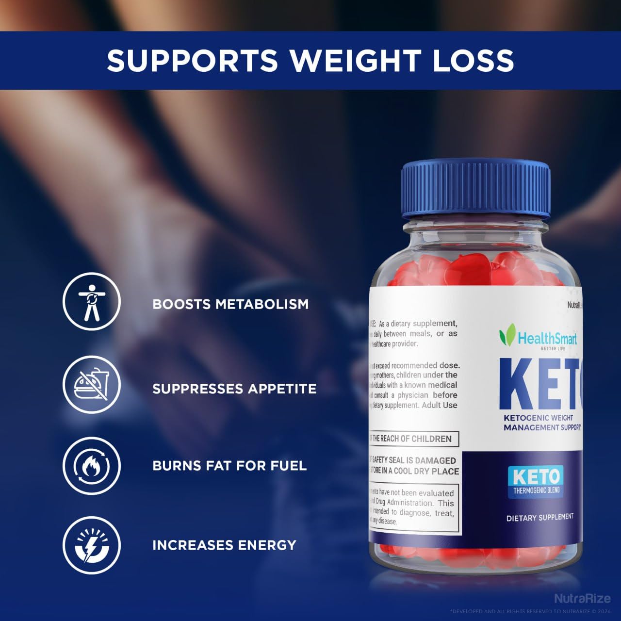 NutraRize Keto Gummies 300 Gummies