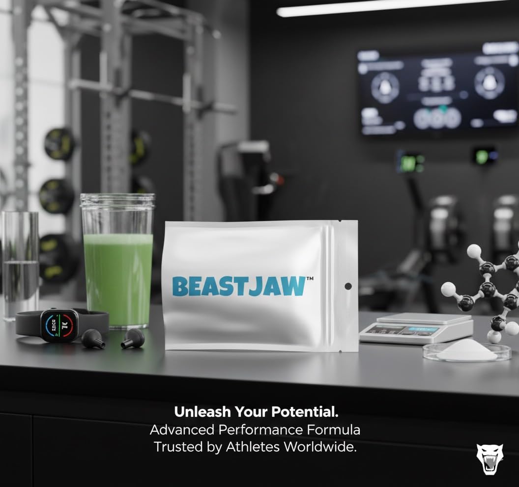 BEASTJAW Energy & Focus Gum Chewable 1 Count