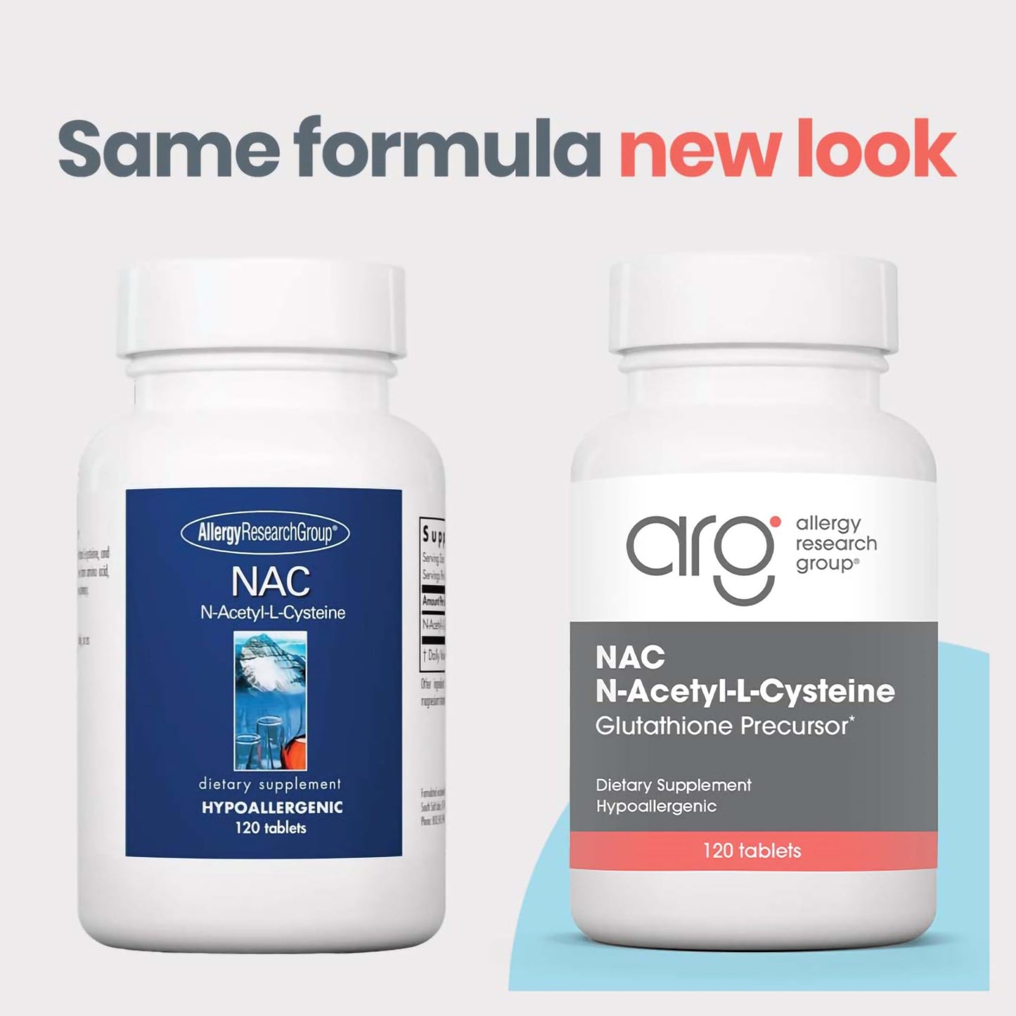 Allergy Research Group NAC N-Acetyl L-Cysteine 120 Tablets