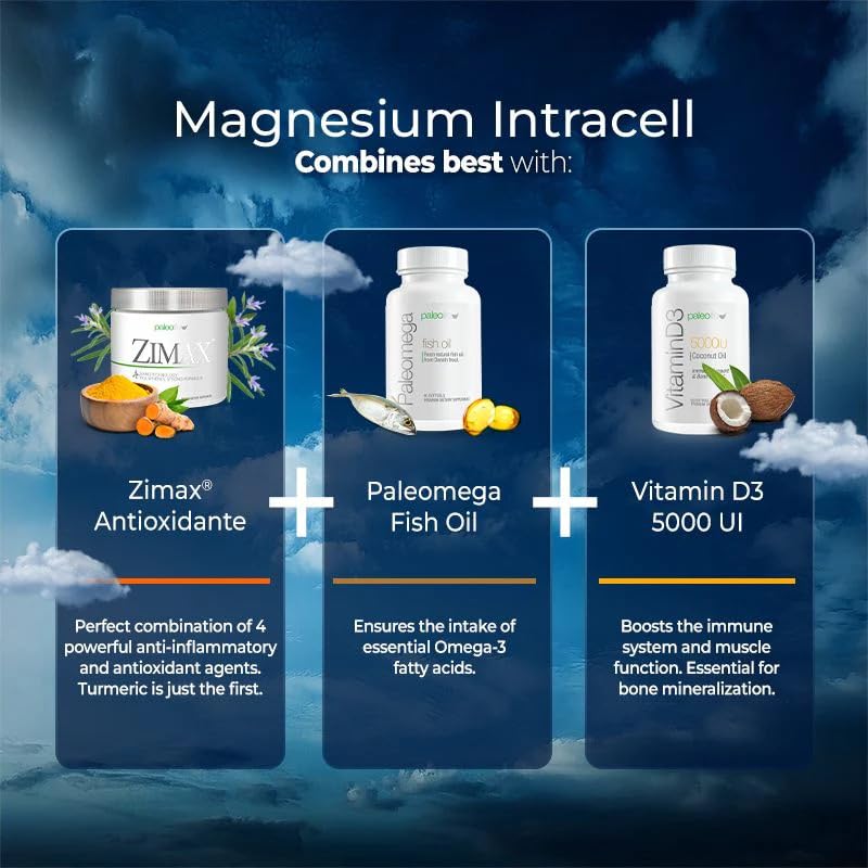 Paleolf Magnesium Intracell 500 mg Capsules, 60 Count