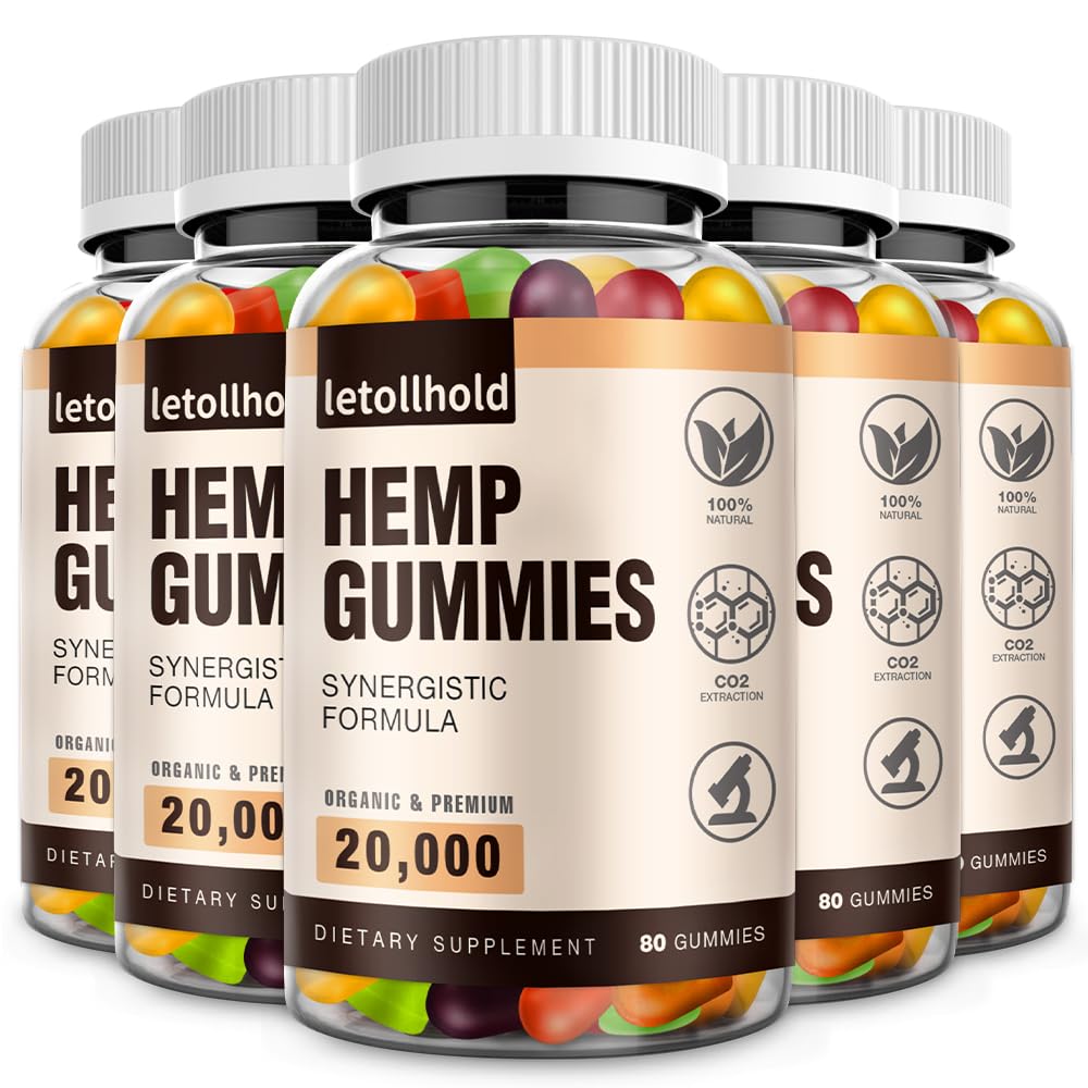 Letollhold Hemp Gummies Edibles Banana-Avocado Gummy, 400 Count