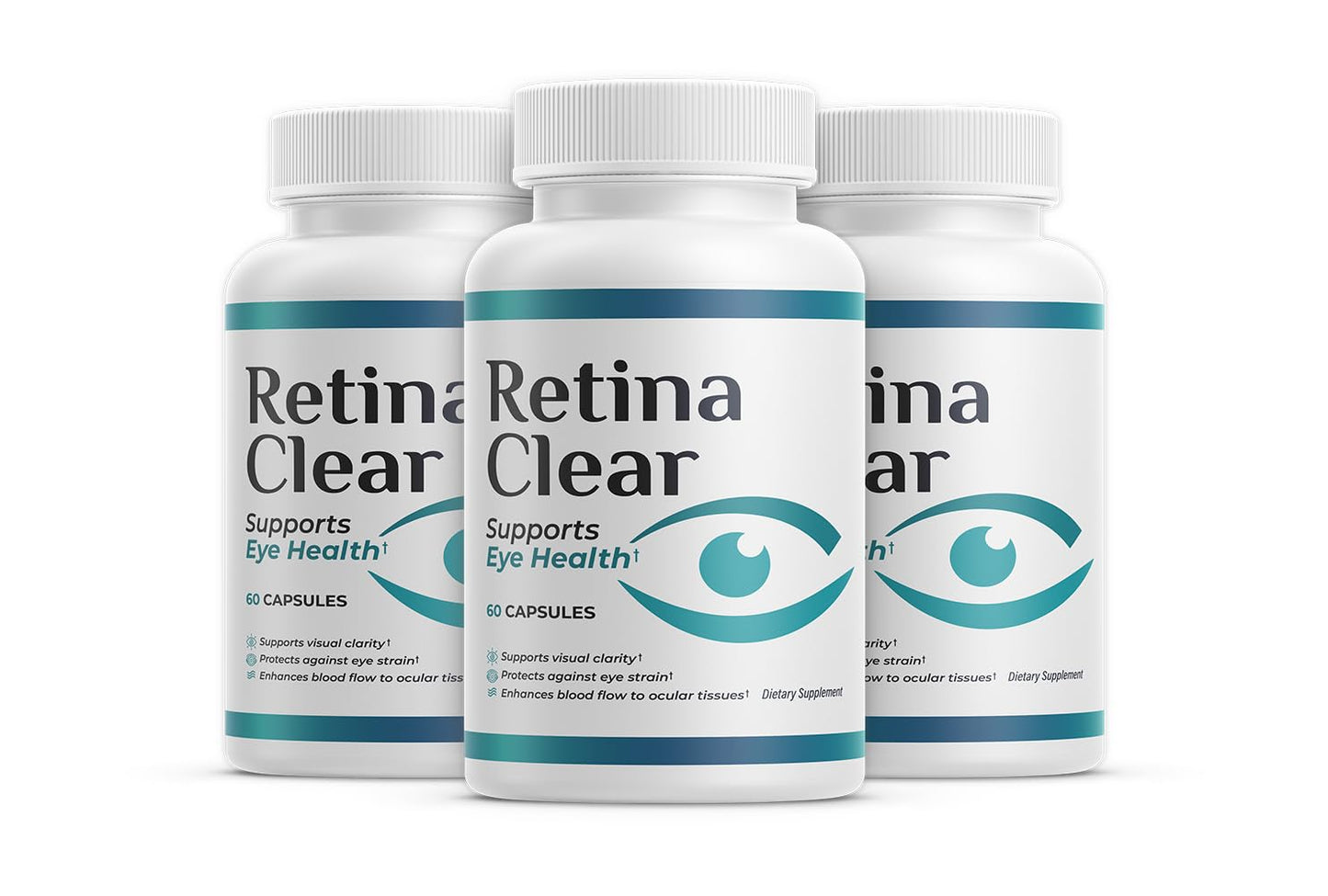 Retina Clear Vision Support Supplement with Lutein, Zeaxanthin, Quercetin, Vitamin A, Zinc & Bilberry, 180 Capsules