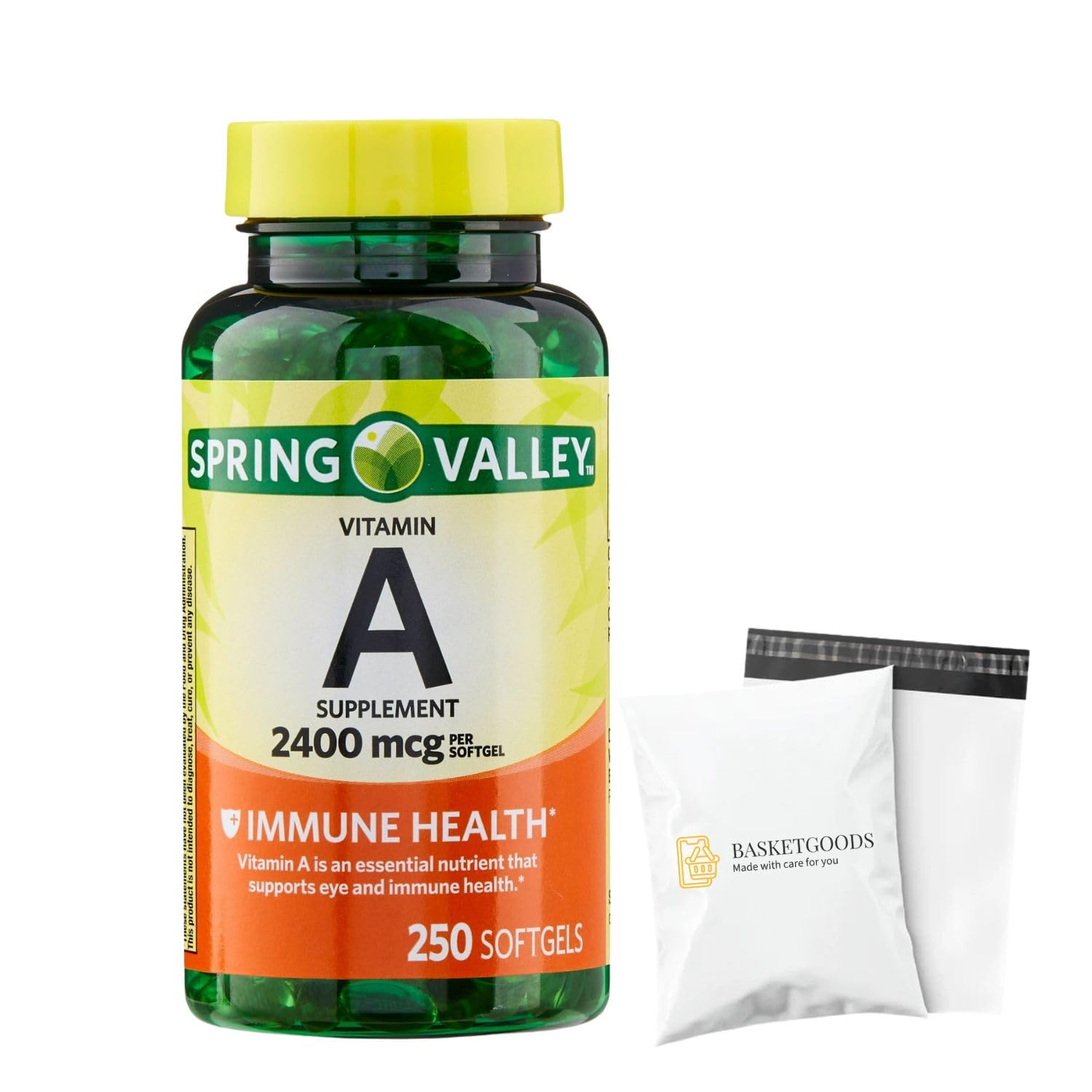 BASKETGOODS Vitamin A Softgels 250 Count