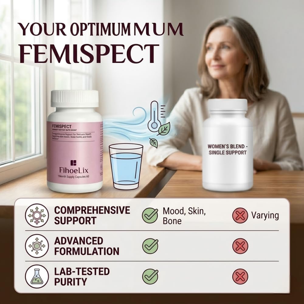 FihoeLix FEMISPECT Women's Menopause Multivitamin Capsules, 60 Capsules