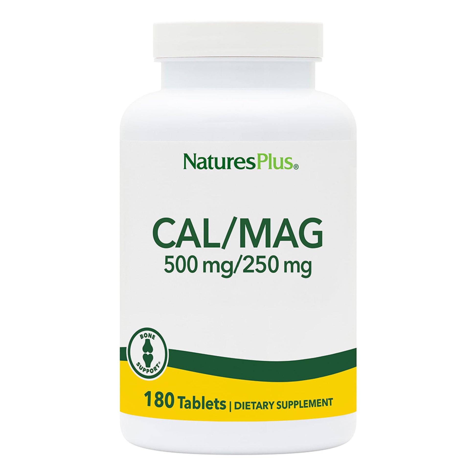 NaturesPlus Cal/Mag Tablets, 180 Count