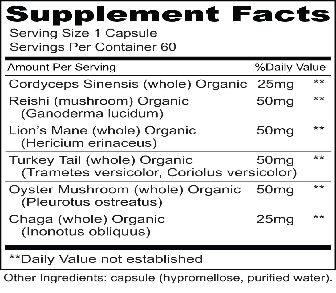 Priority One Fungi Fusion Capsules, 60 Count