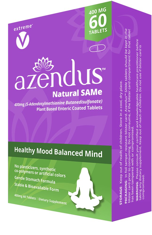 Extreme V Azendus Mood 400mg SAM-e Enteric Coated Tablets 120 Tablets