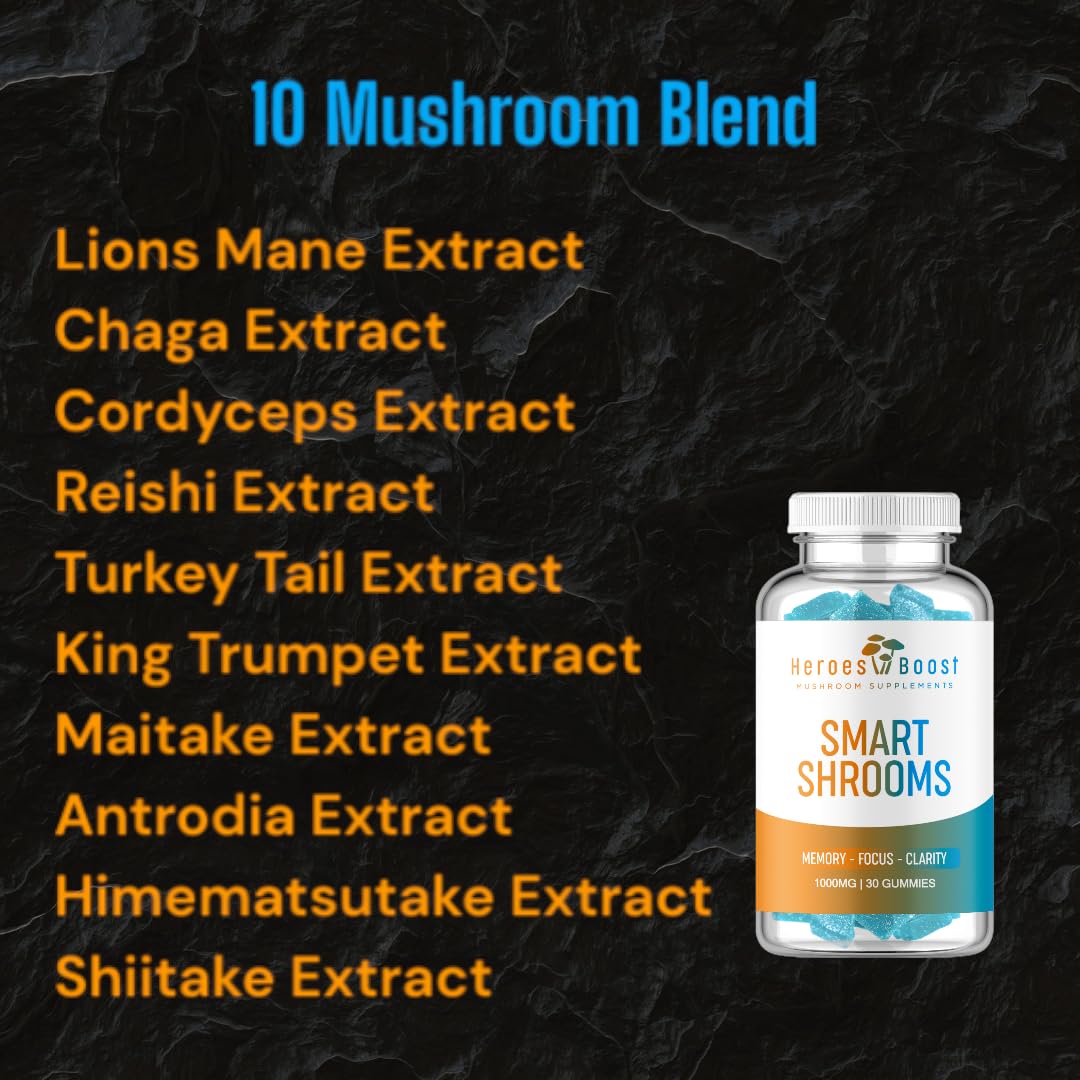 Heroes Boost Smart Shrooms Gummy, 30